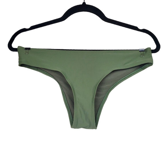 Aerie Womens Green Bandeau Bikini Swimsuit Size 34A - Picture 11 of 13